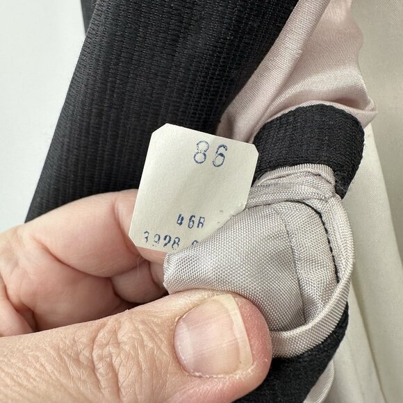 vintage 80s PAGANO WEST jacket blazer sport coat western cowboy arrow black 46R - Picture 8 of 9